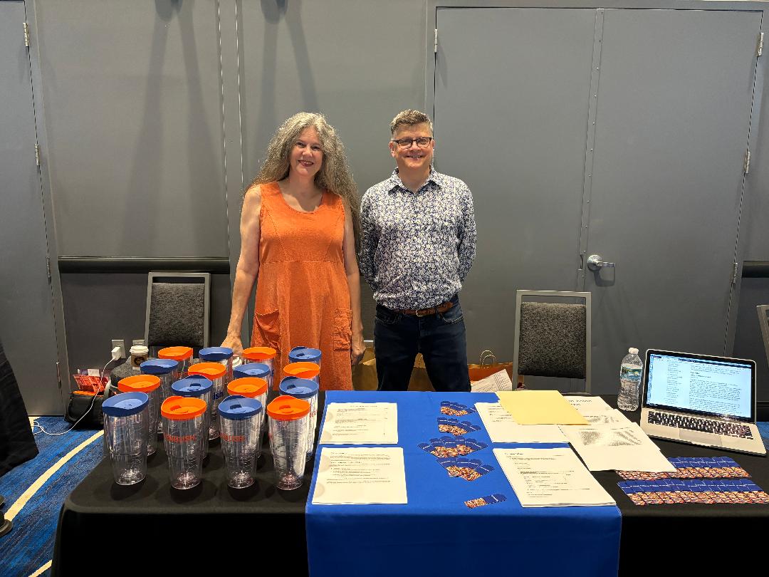 Professor Pamela Gilbert and Dr. John Murchek at the 2024 CLAS Fall Convocation